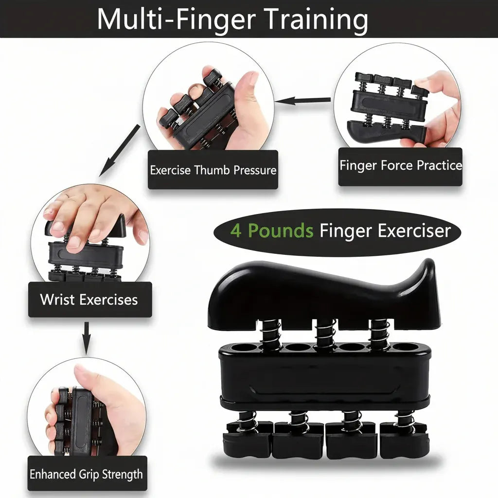 Adjustable Metal Hand Grip Trainer for Forearm Strength Workout Set