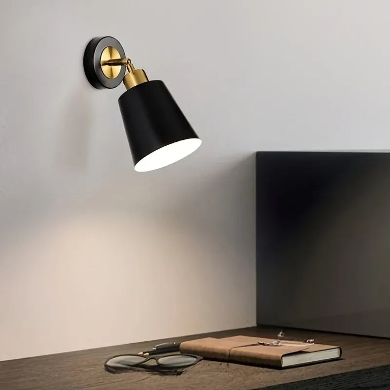 Adjustable Metal Wall Sconce - Modern Light Fixture for Bedroom & Living Room