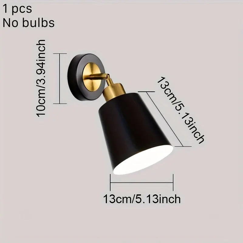 Adjustable Metal Wall Sconce - Modern Light Fixture for Bedroom & Living Room