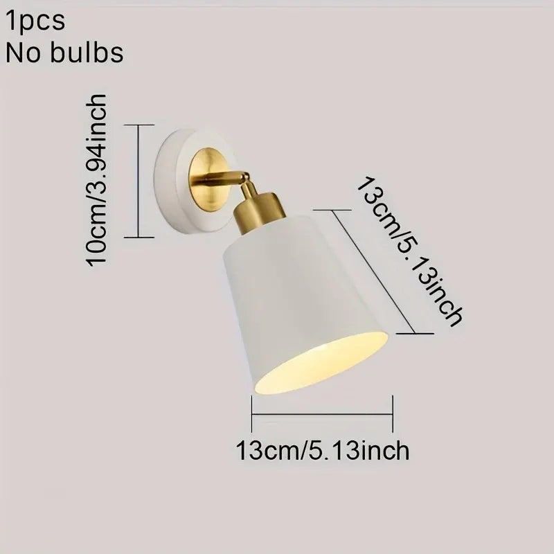 Adjustable Metal Wall Sconce - Modern Light Fixture for Bedroom & Living Room