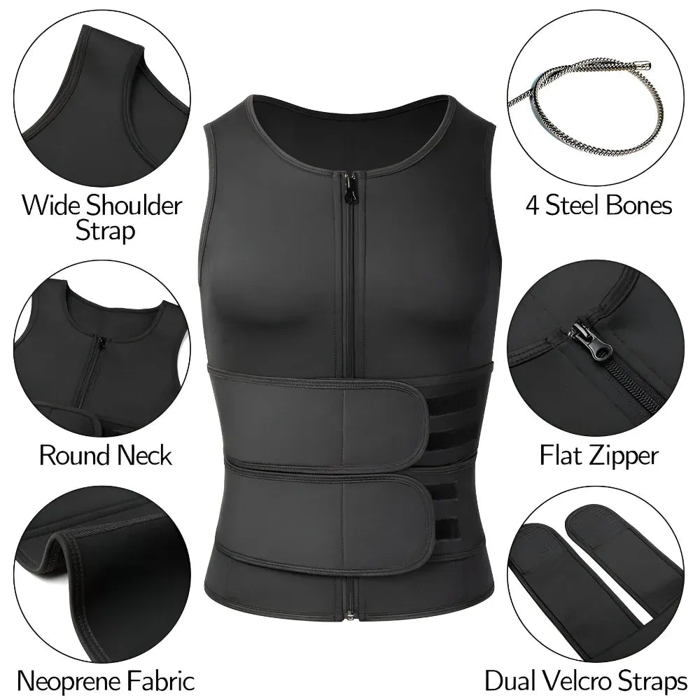 Adjustable Neoprene Fitness Vest for Body Training Workouts
