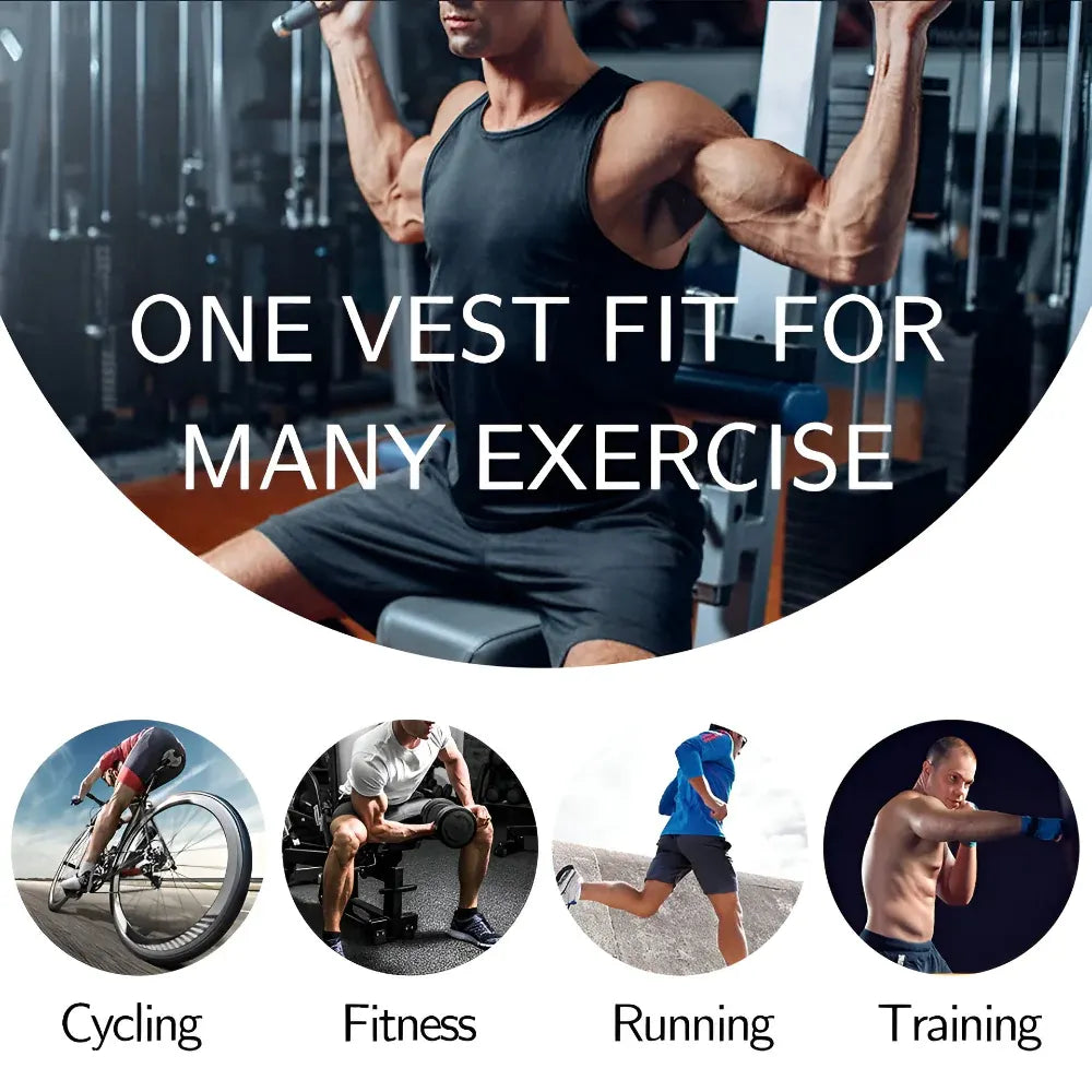 Adjustable Neoprene Fitness Vest for Body Training Workouts