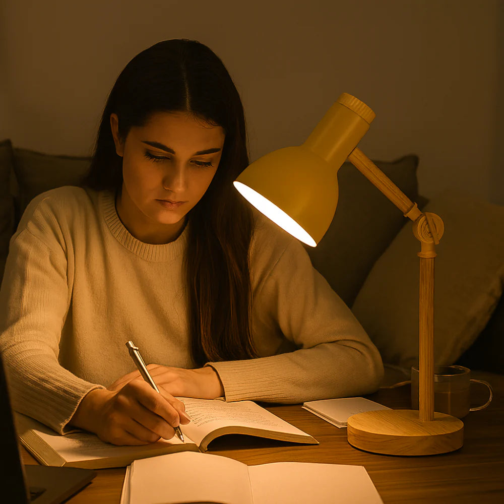 Adjustable Nordic Wooden Desk Light