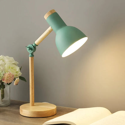 Adjustable Nordic Wooden Desk Light