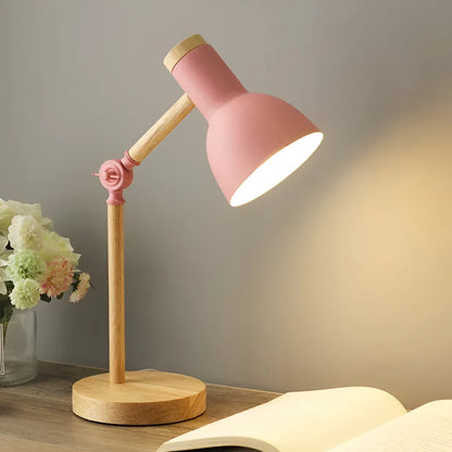 Adjustable Nordic Wooden Desk Light