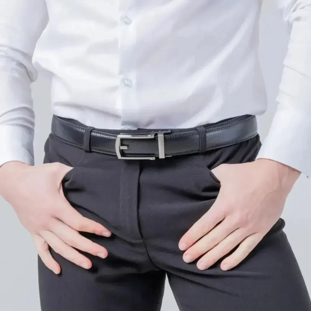 Adjustable Ratchet Buckle Belt for Men – Casual & Formal Wear