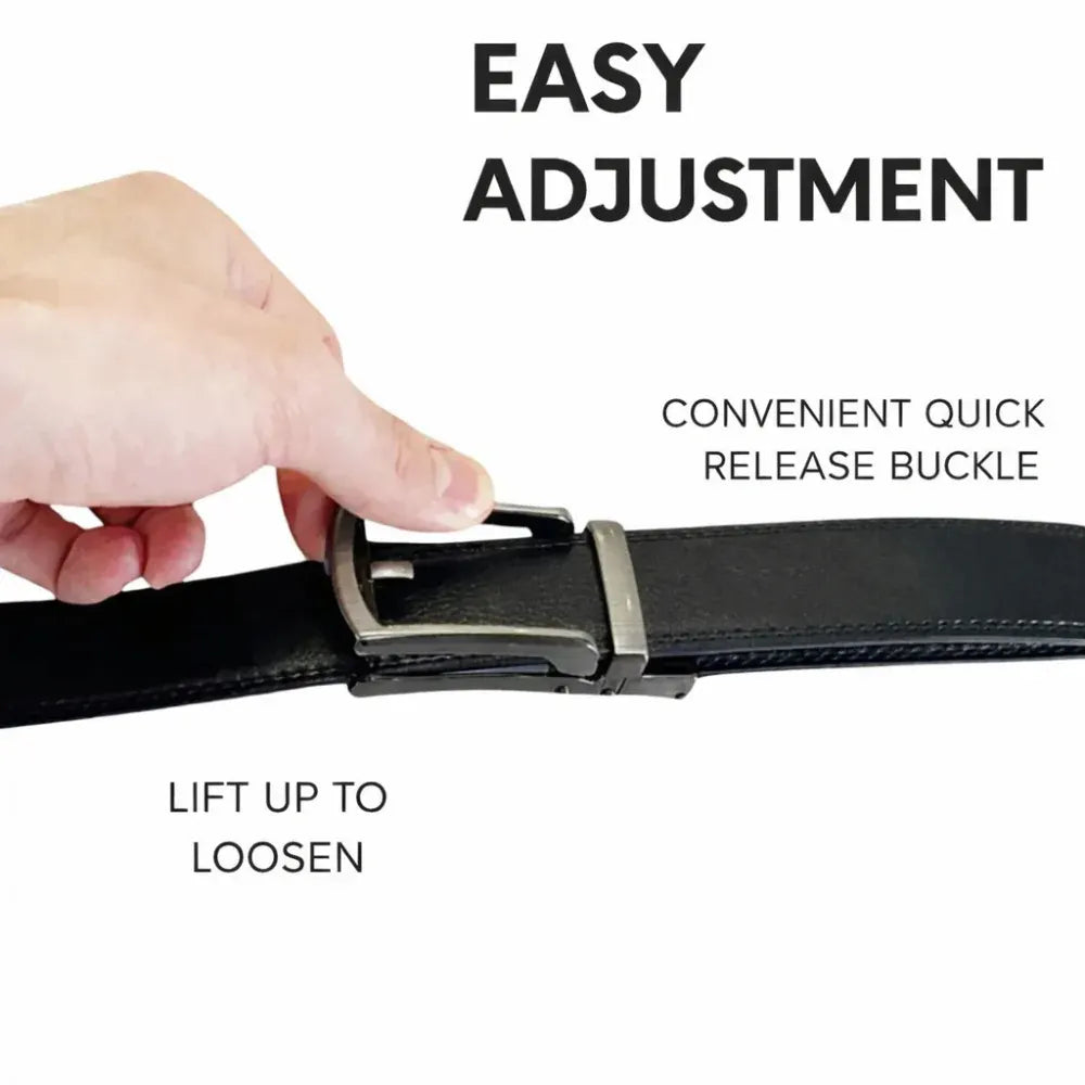 Adjustable Ratchet Buckle Belt for Men – Casual & Formal Wear