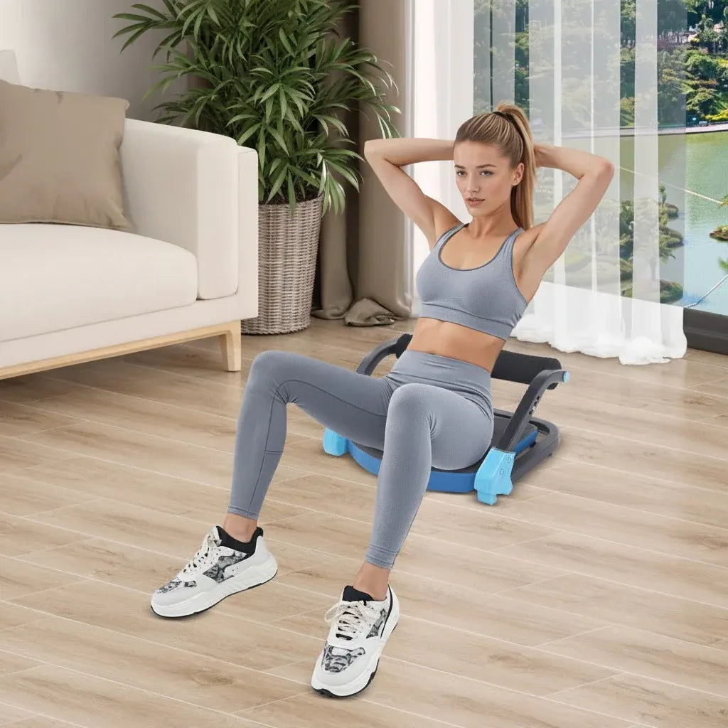 Adjustable Resistance Iron Ab Trainer for Home Gym Workouts