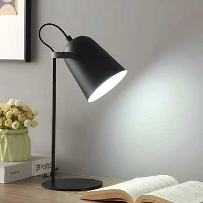 Adjustable Rotating Metal Desk Lamp with Swiveling Light