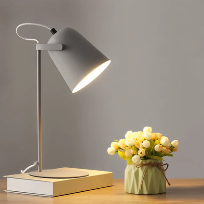 Adjustable Rotating Metal Desk Lamp with Swiveling Light