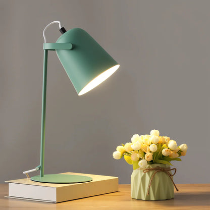 Adjustable Rotating Metal Desk Lamp with Swiveling Light