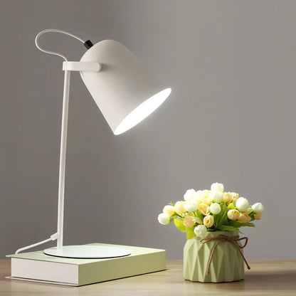 Adjustable Rotating Metal Desk Lamp with Swiveling Light