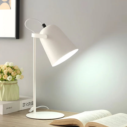 Adjustable Rotating Metal Desk Lamp with Swiveling Light