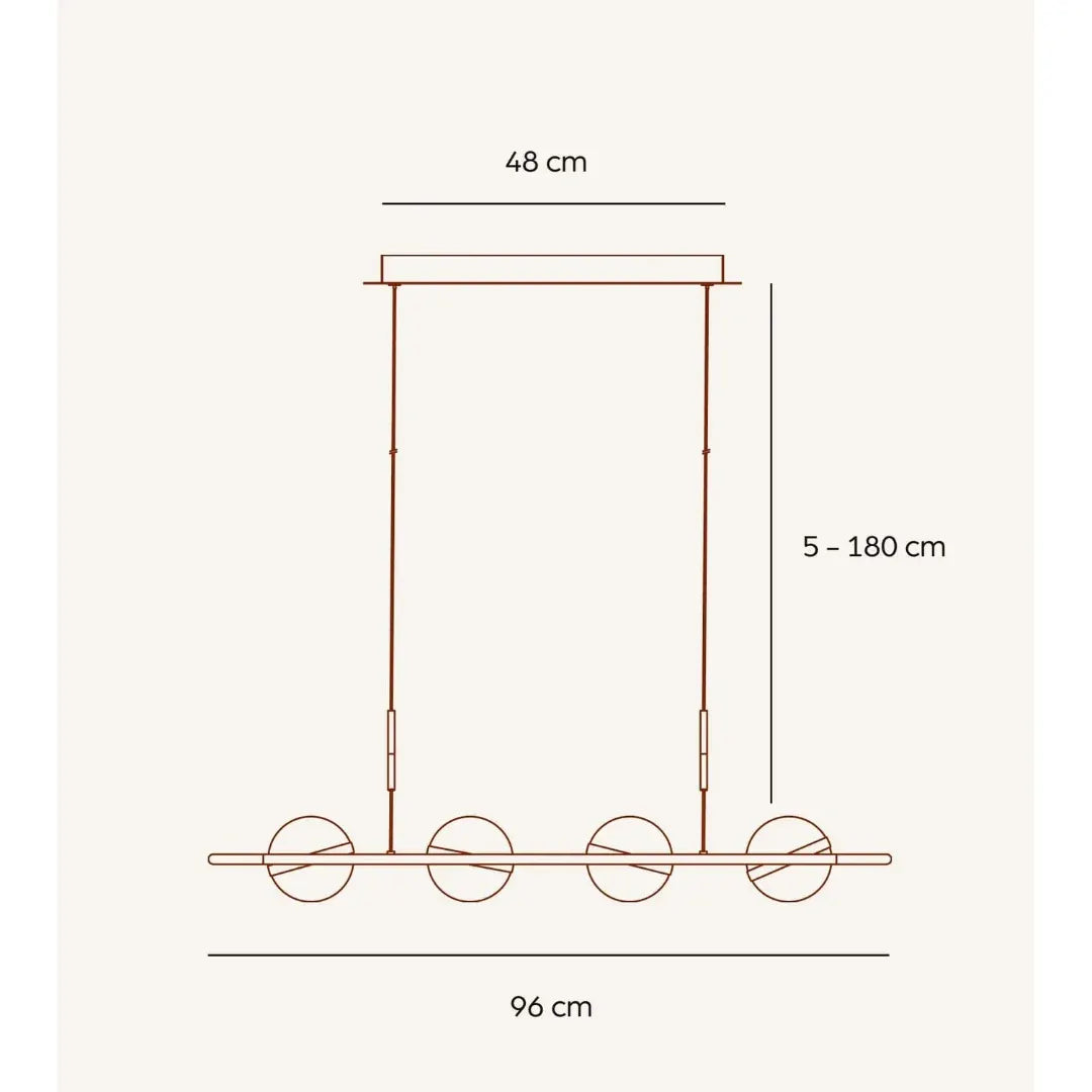 Adjustable Sleek Modern Pendant Light for Dining Room