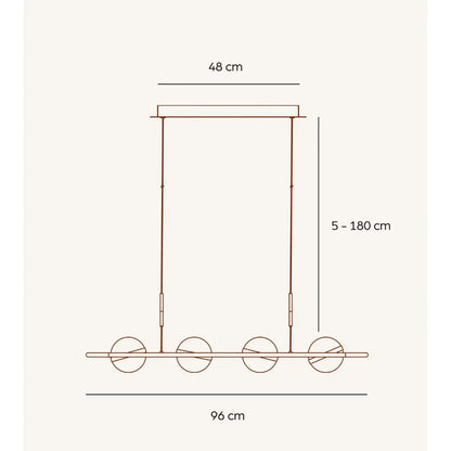 Adjustable Sleek Modern Pendant Light for Dining Room