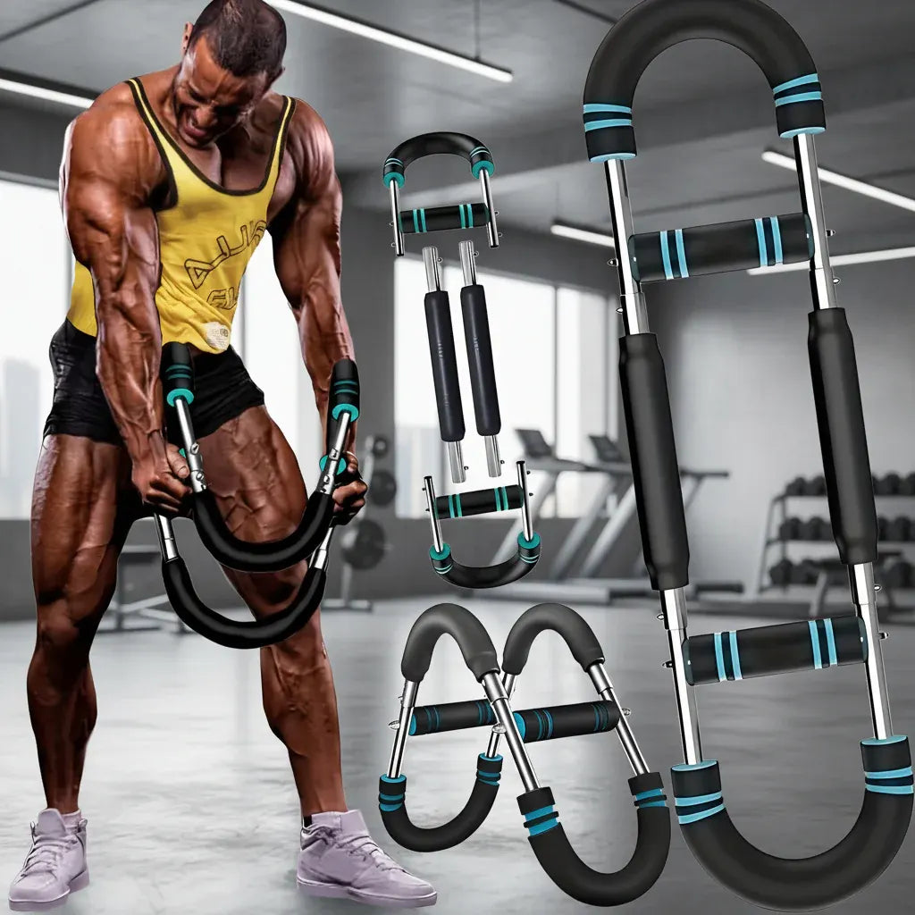 Adjustable Steel Arm Chest Exerciser with Resistance Bands