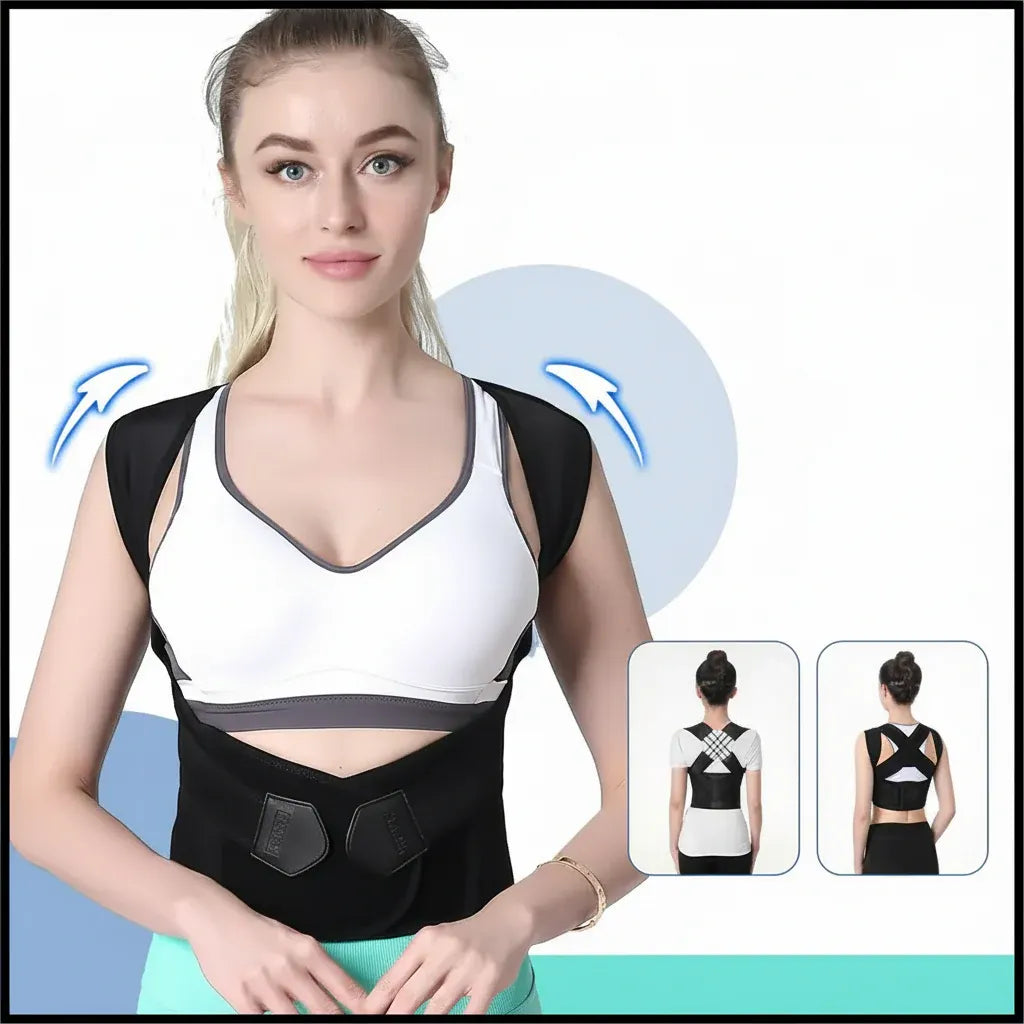 Adjustable Upper Back Support Brace for Posture Correction