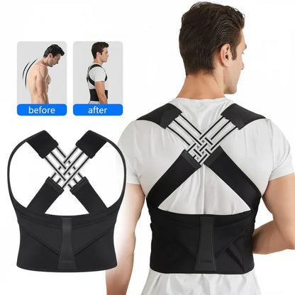 Adjustable Upper Back Support Brace for Posture Correction