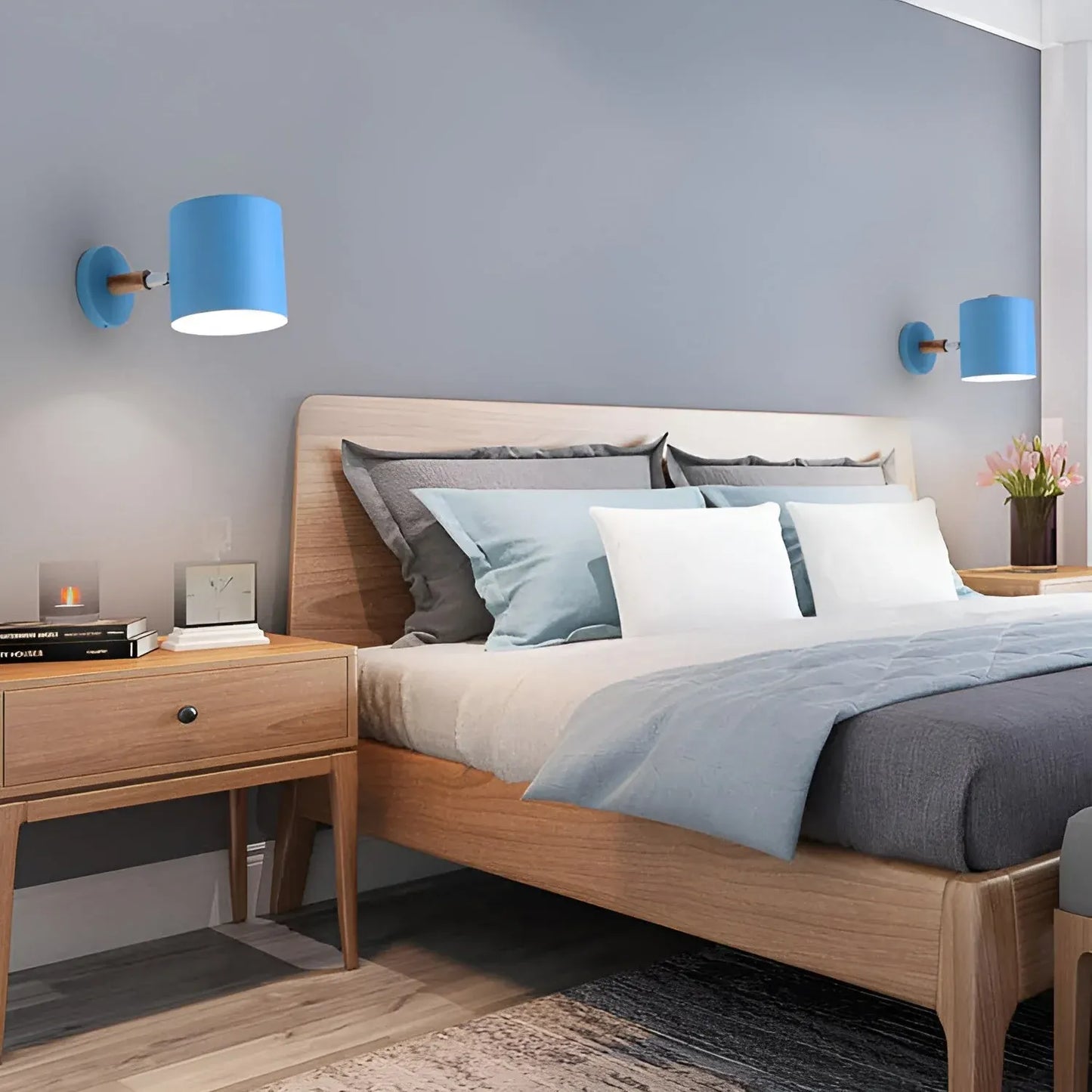 Adjustable Wall Lamp with Pastel Scandinavian Design – NordicGlow Style