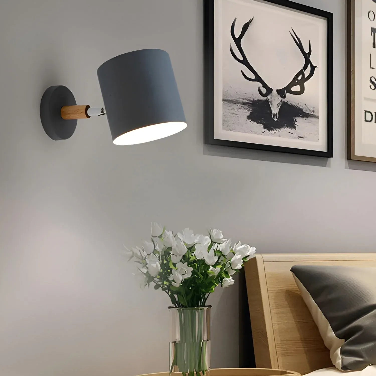 Adjustable Wall Lamp with Pastel Scandinavian Design – NordicGlow Style