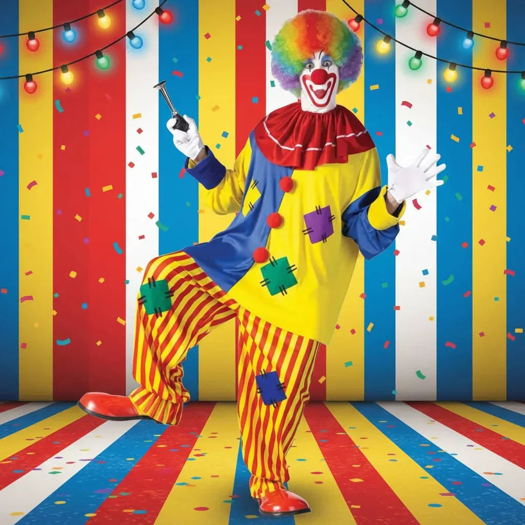 Adult Circus Clown Costume Outfit for Halloween