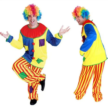 Adult Circus Clown Costume Outfit for Halloween