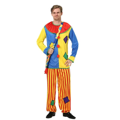 Adult Circus Clown Costume Outfit for Halloween