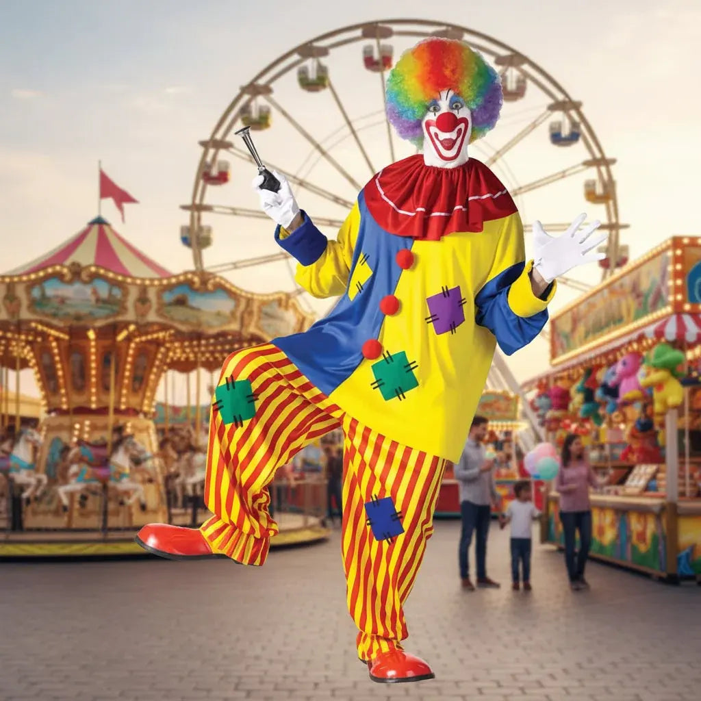 Adult Clown Halloween Costume Outfit