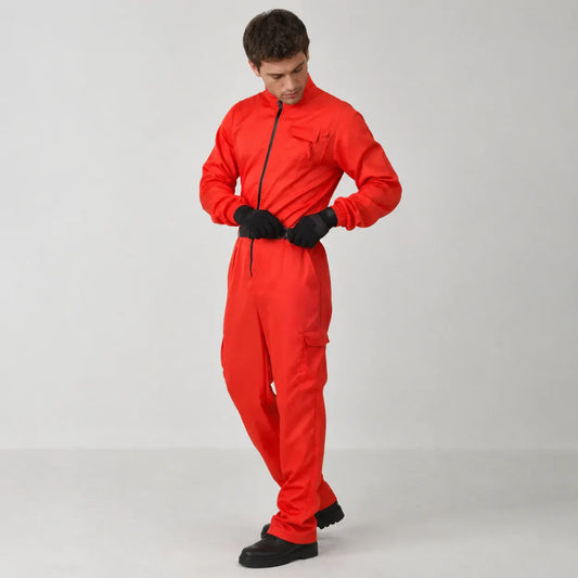 Adult Guard Jumpsuit Halloween Outfit with Mask