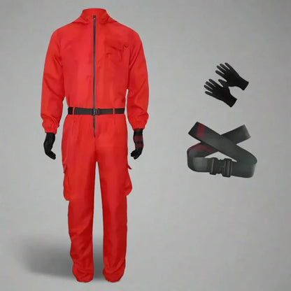 Adult Guard Jumpsuit Halloween Outfit with Mask
