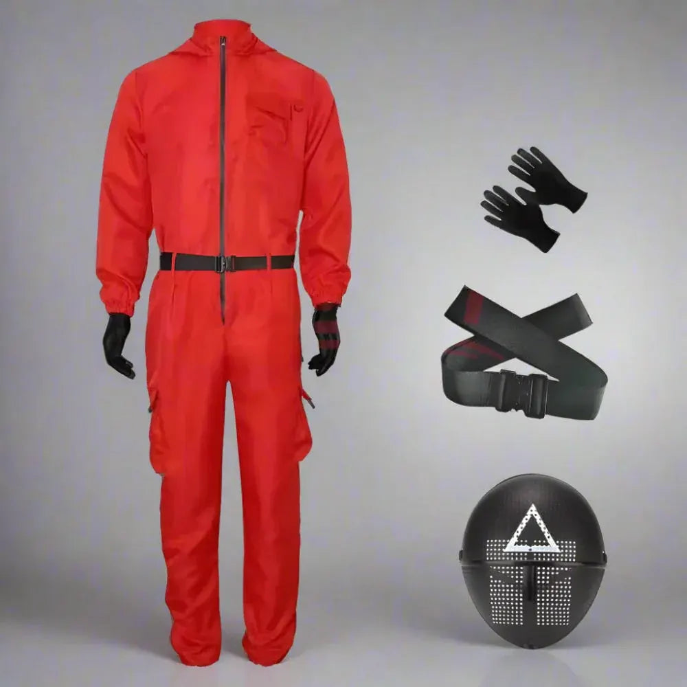Adult Guard Jumpsuit Halloween Outfit with Mask