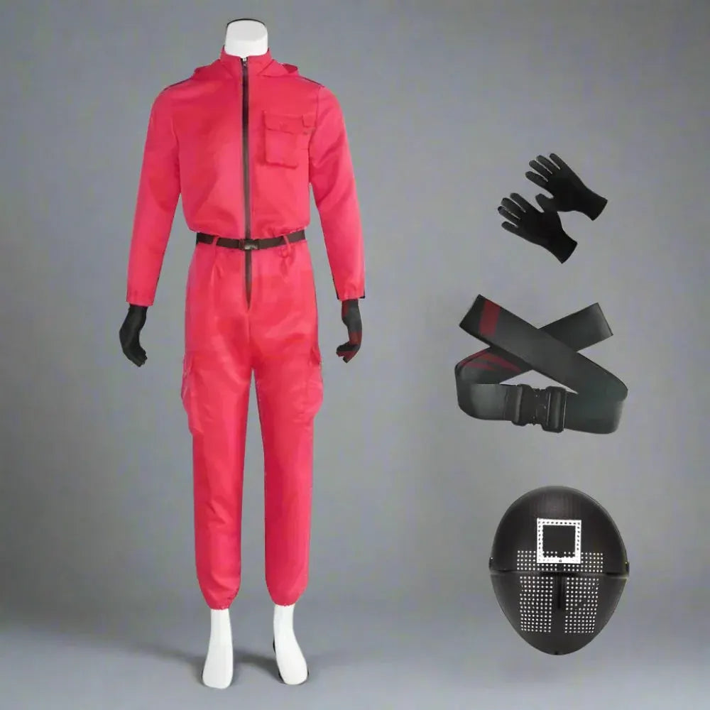 Adult Guard Jumpsuit Halloween Outfit with Mask