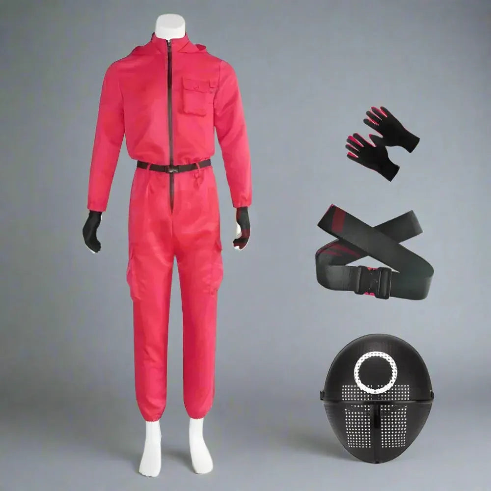 Adult Guard Jumpsuit Halloween Outfit with Mask