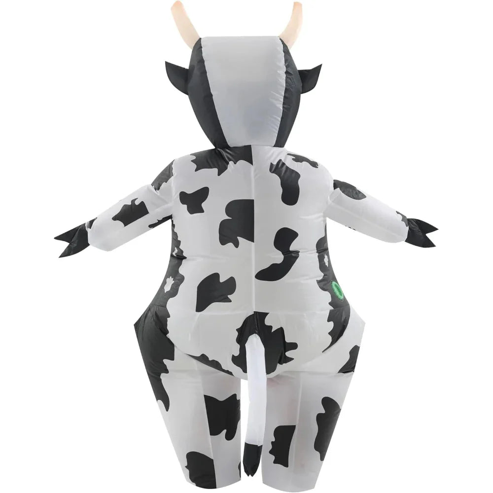 Adult Inflatable Cow Halloween Costume Funny Outfit