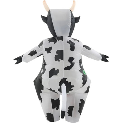 Adult Inflatable Cow Halloween Costume Funny Outfit