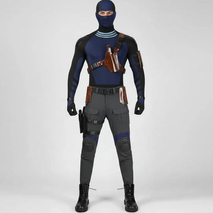 Adult Tactical Hero Bodysuit Halloween Costume Set