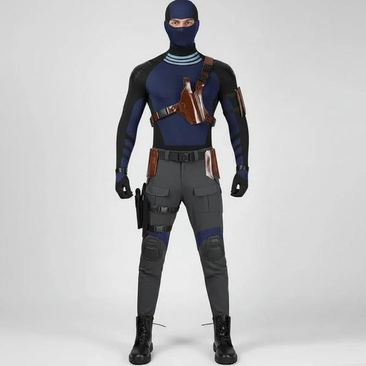 Adult Tactical Hero Bodysuit Halloween Costume Set