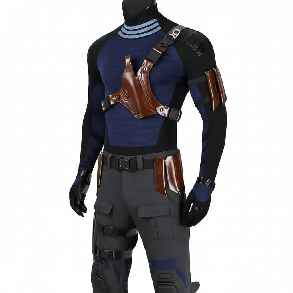 Adult Tactical Hero Bodysuit Halloween Costume Set
