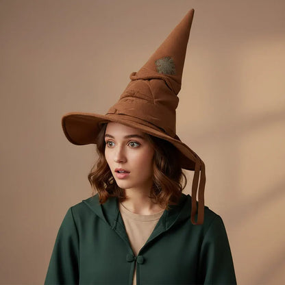 Adult Witch Costume Set with Hat and Cape