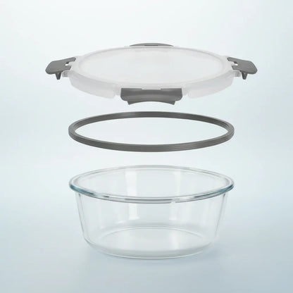 Airtight Borosilicate Glass Meal Prep Storage Container Set