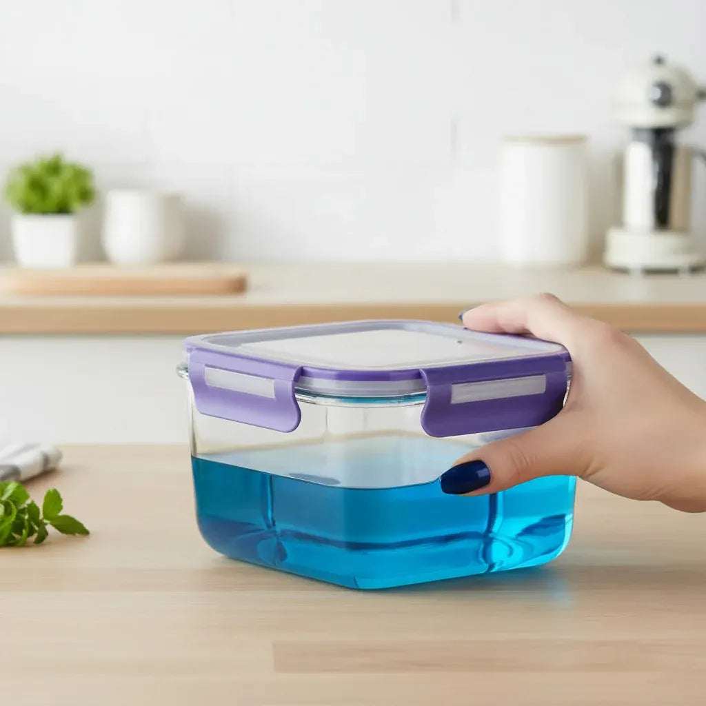 Airtight Borosilicate Glass Meal Prep Storage Container Set