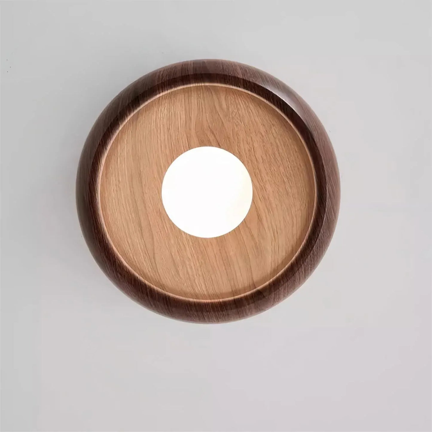 Albanora Modern Wooden LED Ceiling Light Fixture | Minimalist Design