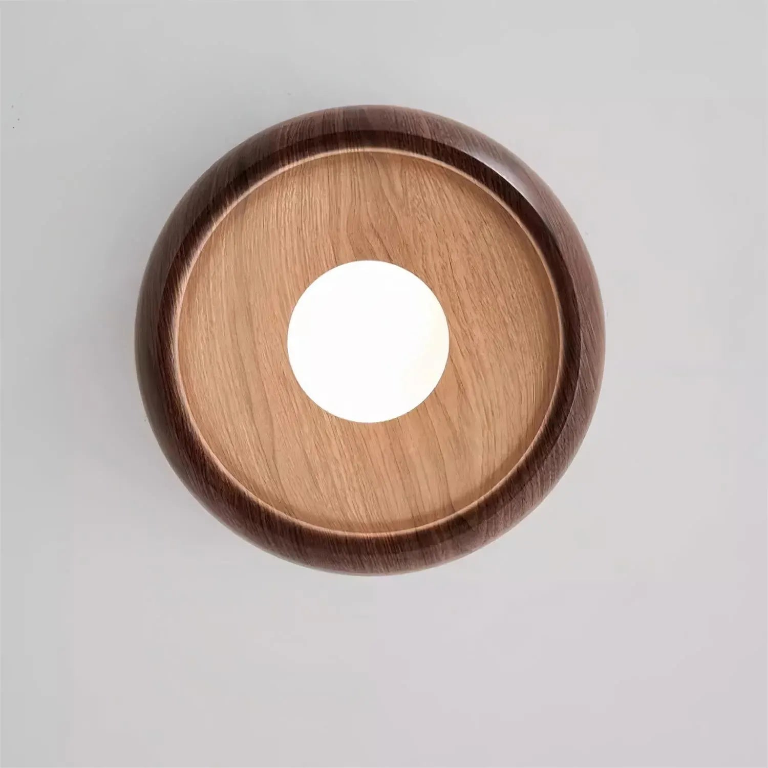 Albanora Modern Wooden LED Ceiling Light Fixture | Minimalist Design