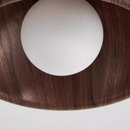 Albanora Modern Wooden LED Ceiling Light Fixture | Minimalist Design