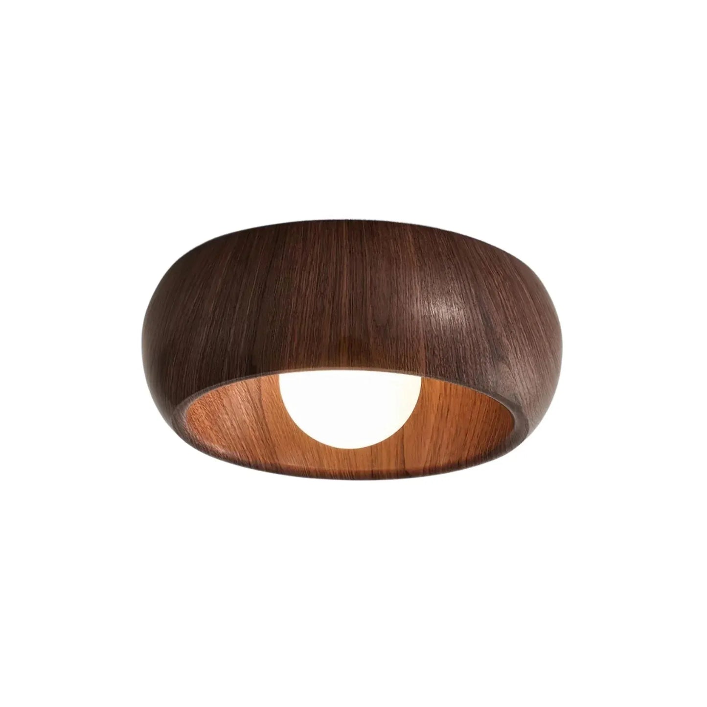 Albanora Modern Wooden LED Ceiling Light Fixture | Minimalist Design