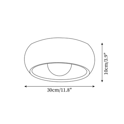Albanora Modern Wooden LED Ceiling Light Fixture | Minimalist Design