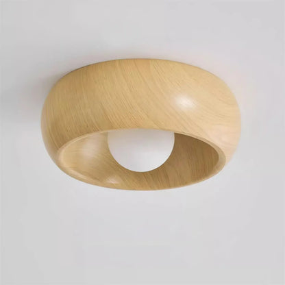 Albanora Modern Wooden LED Ceiling Light Fixture | Minimalist Design