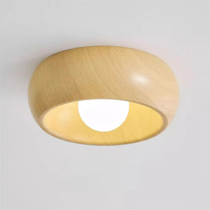 Albanora Modern Wooden LED Ceiling Light Fixture | Minimalist Design