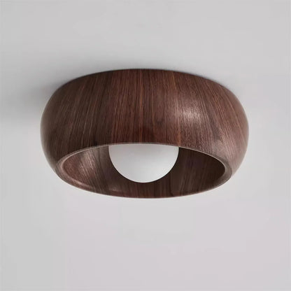 Albanora Modern Wooden LED Ceiling Light Fixture | Minimalist Design