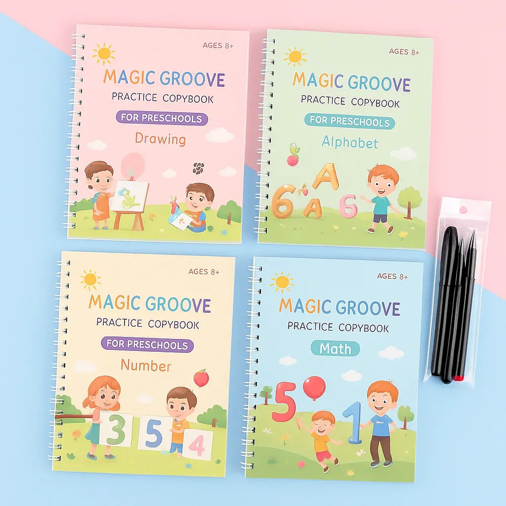 Alphabet & Number Tracing Practice Book for Math and Drawing Skills